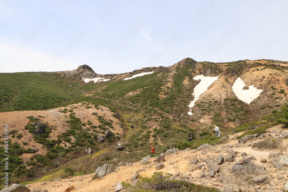 2024年5月の福島県の安達太良山の山開き 2024年5月の福島県の安達太良山の山開き