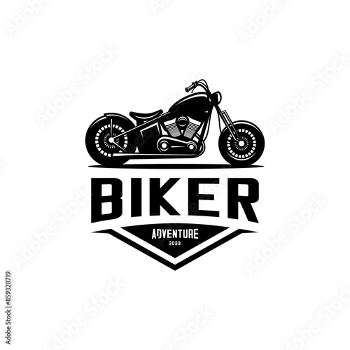 Motorcycle logo vector, biker club