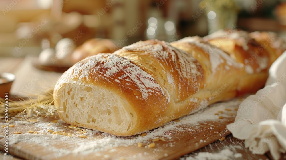 View of delicious bread on the table View of delicious bread on the table