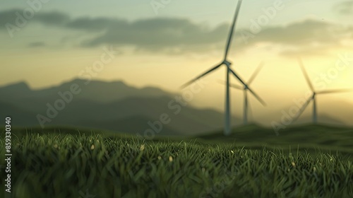 Wind turbine farms showcasing the scale and innovation of renewable energy sources in natural landscapes