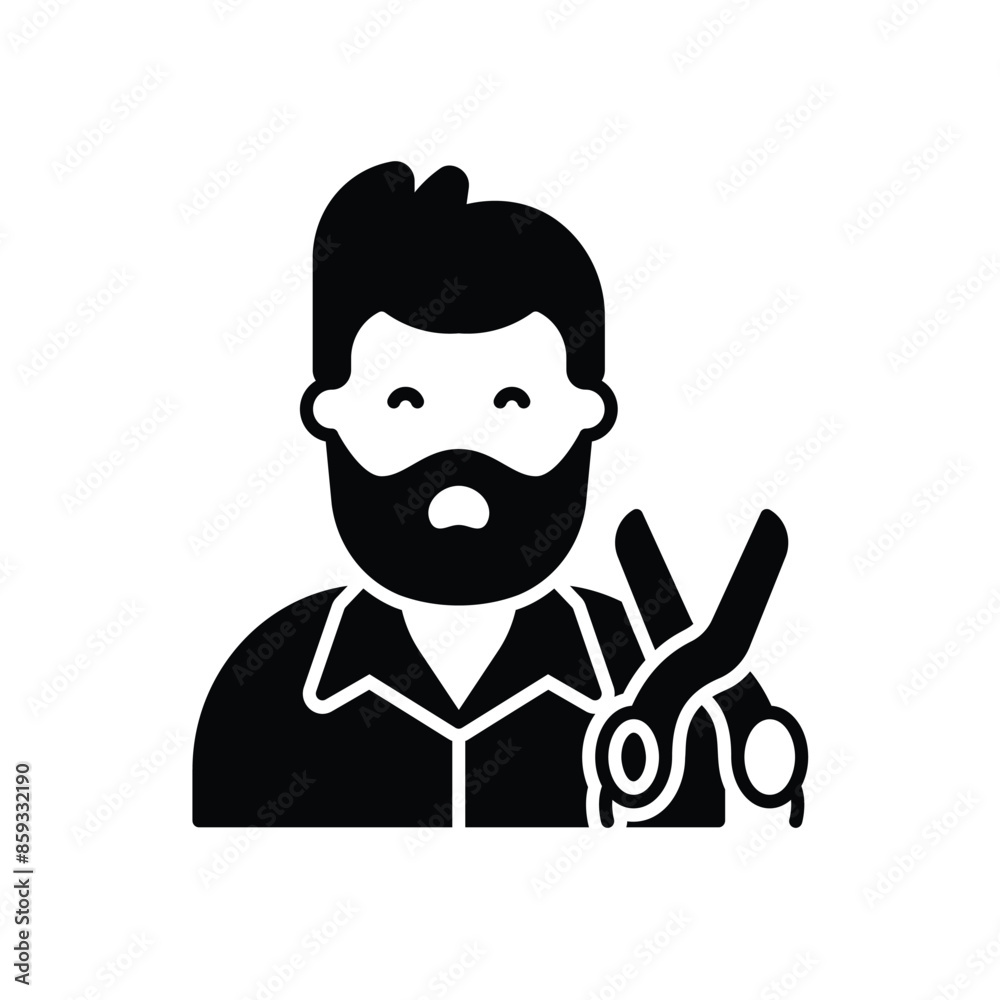 Barber vector icon Barber vector icon