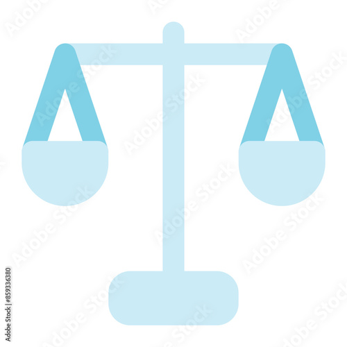 scale of justice icon for illustration 