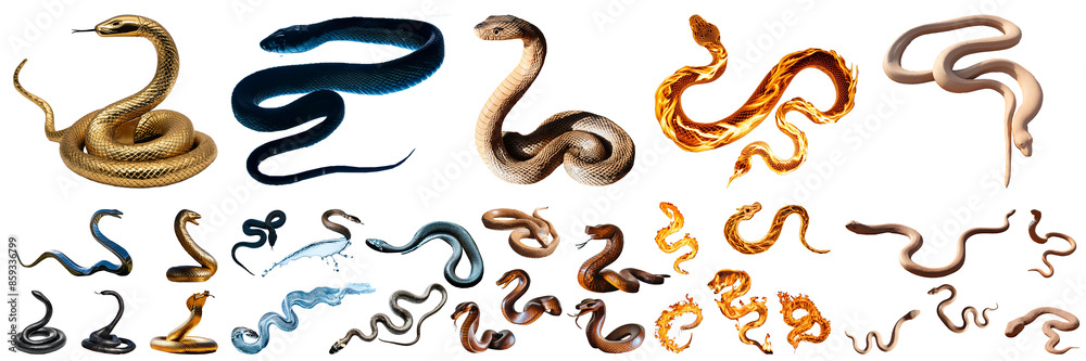snake element silhouette Chinese astrology