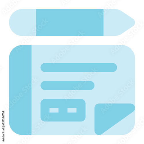 cheque icon for illustration 
