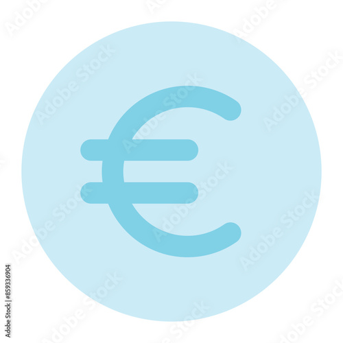 euro icon for illustration 