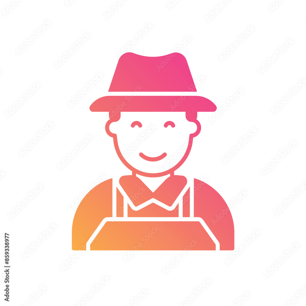 Gardener vector icon Gardener vector icon
