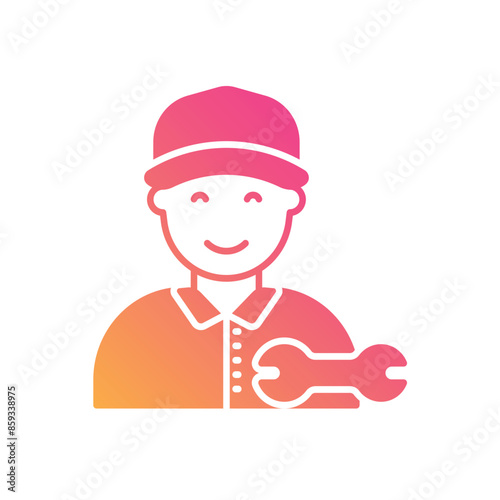 Plumber vector icon