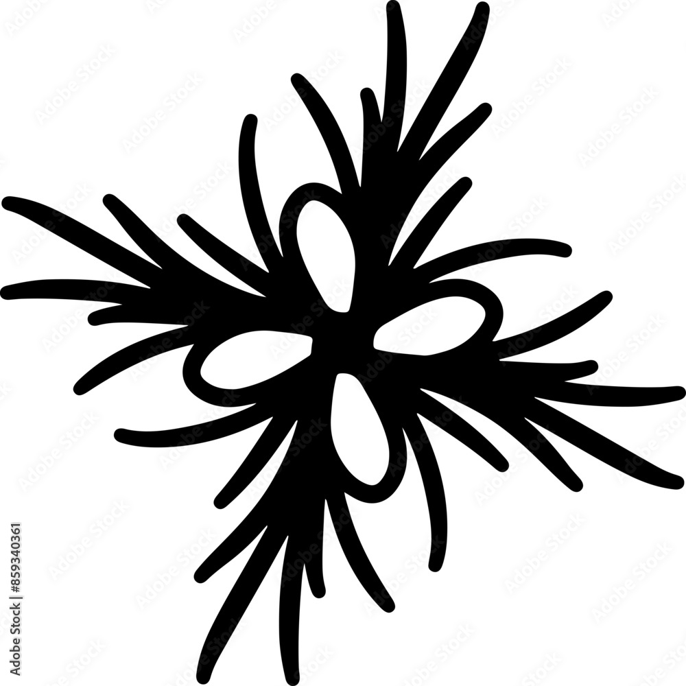 Fototapeta premium Floral Decoation. Mandala. Chakra. Design.