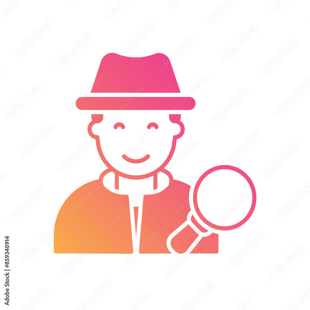 Detective vector icon Detective vector icon
