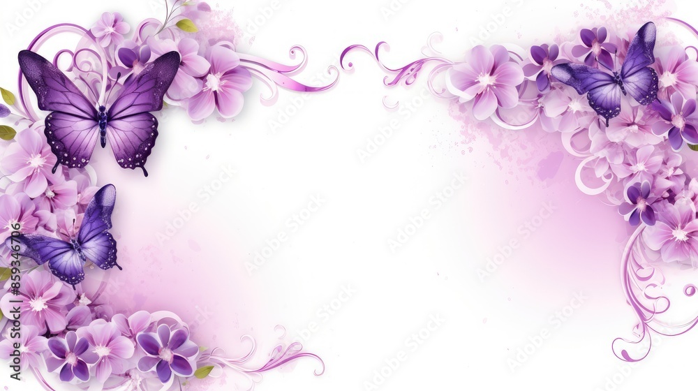 lilac flowers frame lilac flowers frame