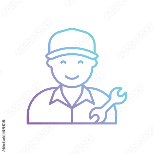 Mechanic vector icon