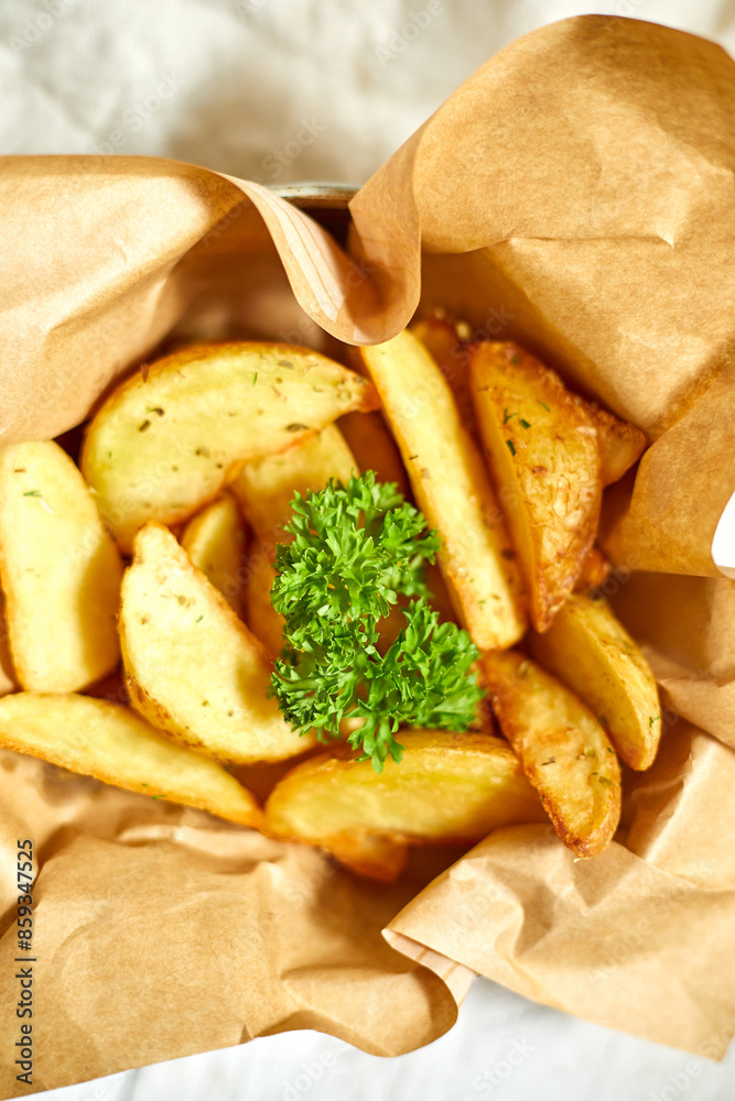 Fried Potato wedges Fried Potato wedges