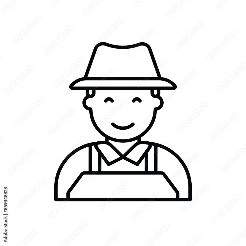 Gardener vector icon Gardener vector icon