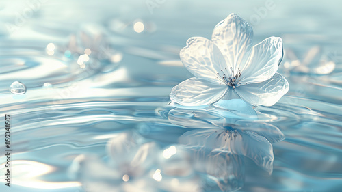 Transparent flower details