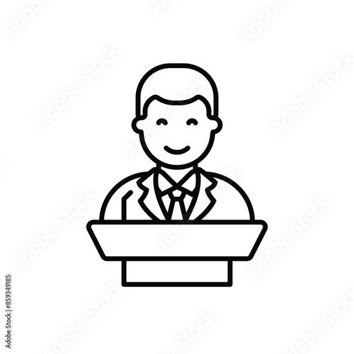 Politician vector icon