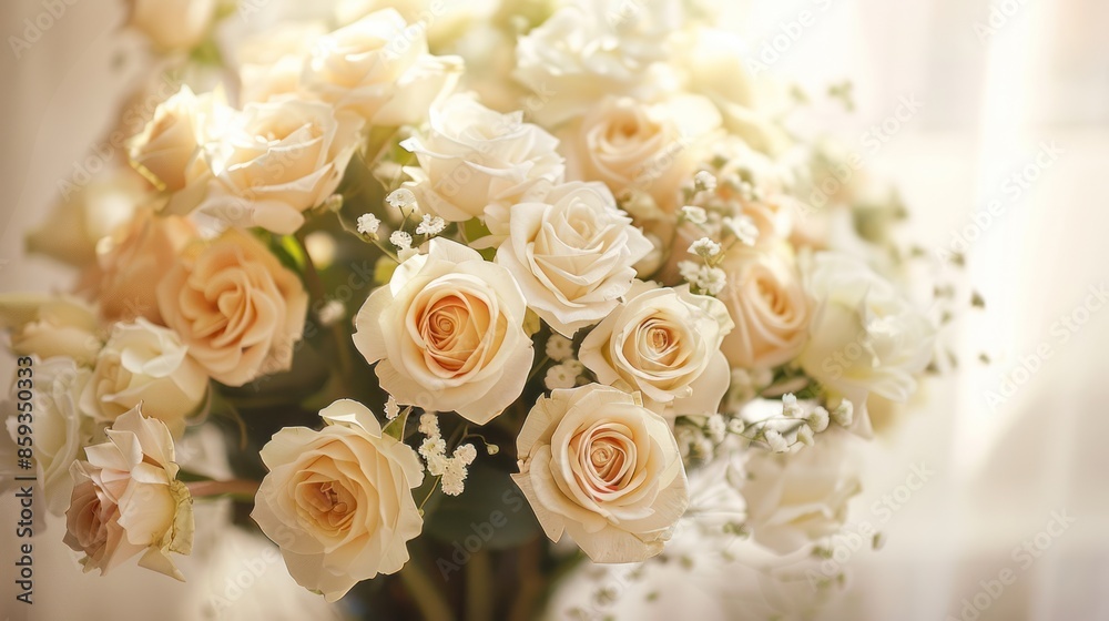 A close-up of a beautiful bouquet of flowers