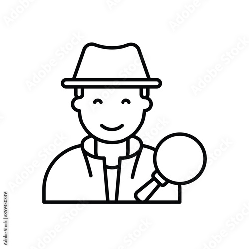 Detective vector icon