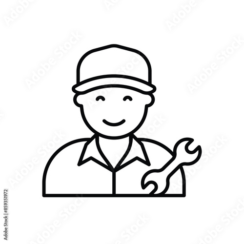 Mechanic vector icon