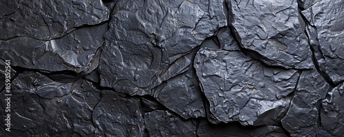 Flat lay image of a dark stone surface.