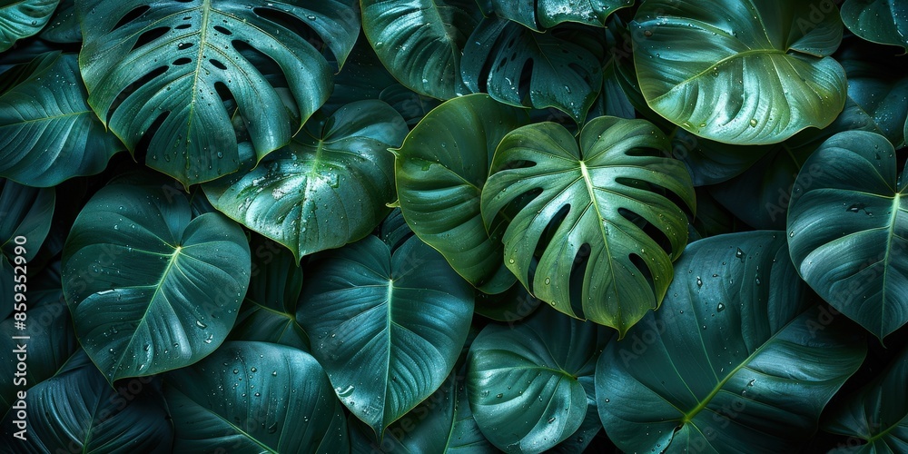 Tropical Rainforest Leafy Pattern Tropical Rainforest Leafy Pattern