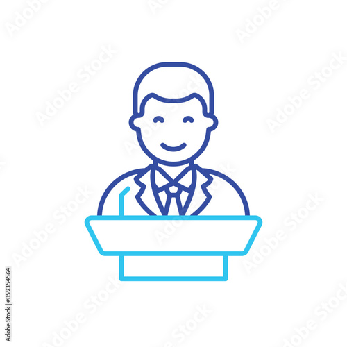 Politician vector icon