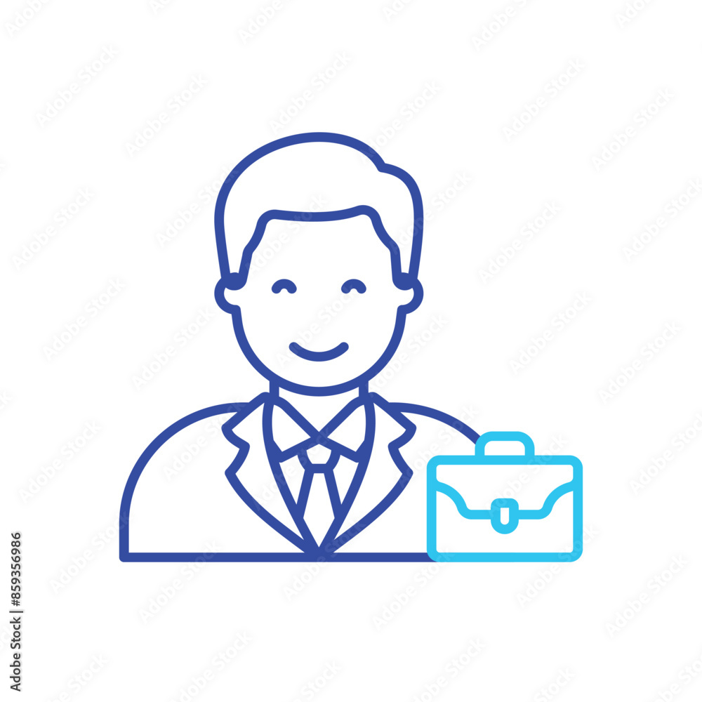 Businessman vector icon