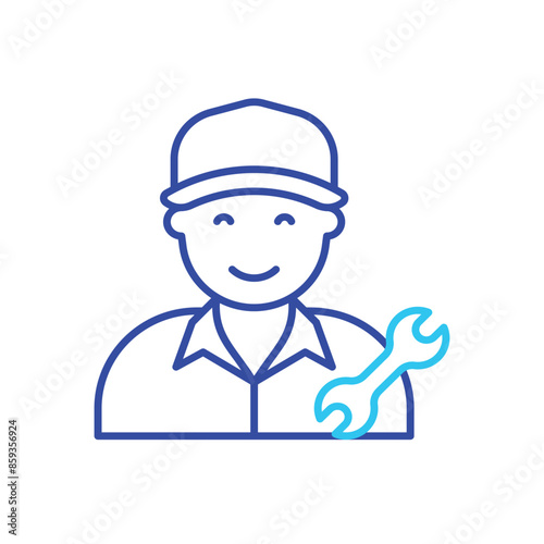 Mechanic vector icon