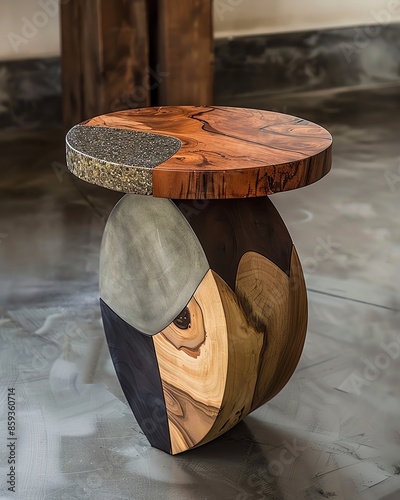 Stylish Ortega end table with mixed materials and unique design, Furniture, Contemporary and functional accent piece