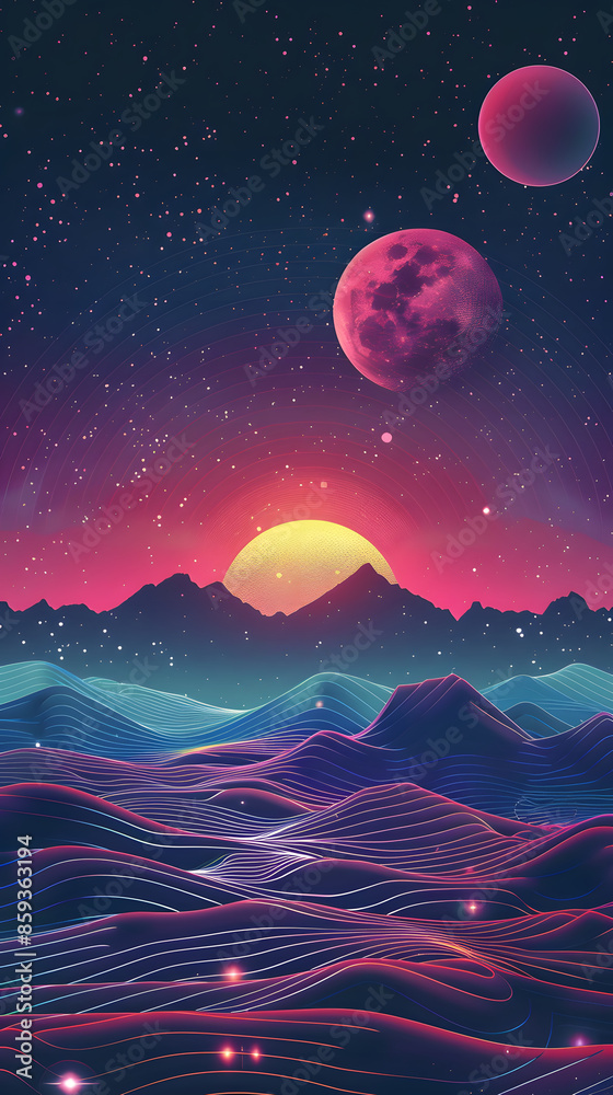 Fototapeta premium planet on space