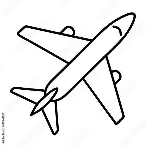 vector illustration of a Aeroplan 