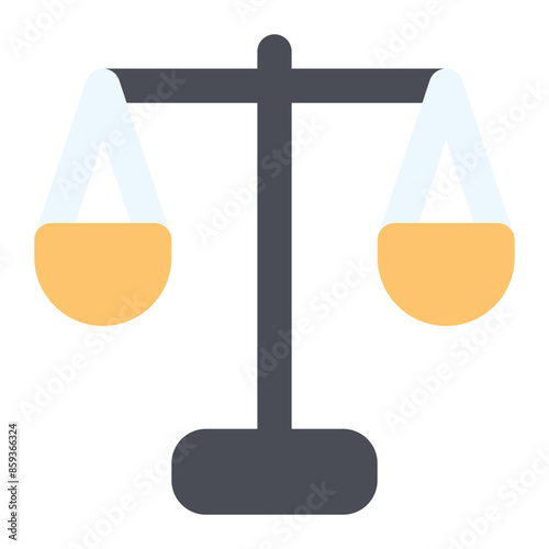 scale of justice icon for illustration 