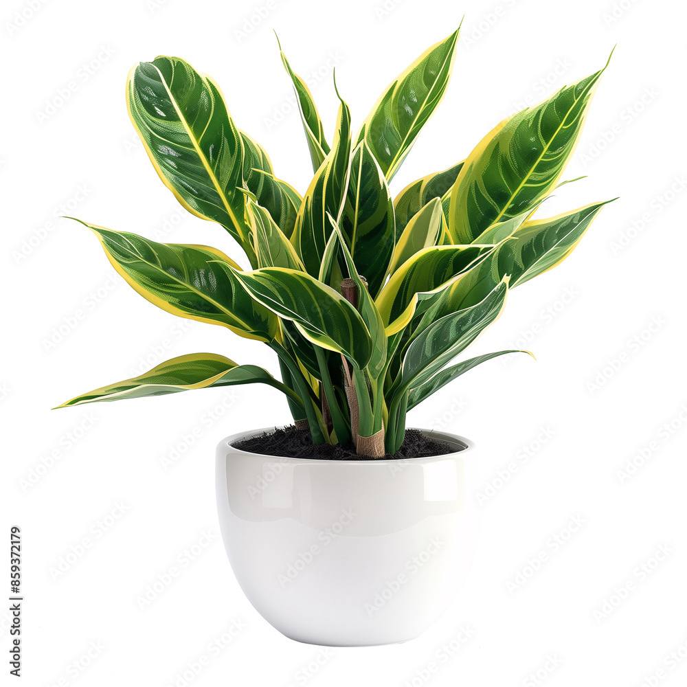 ornamental plant on an isolated transparent background ornamental plant on an isolated transparent background
