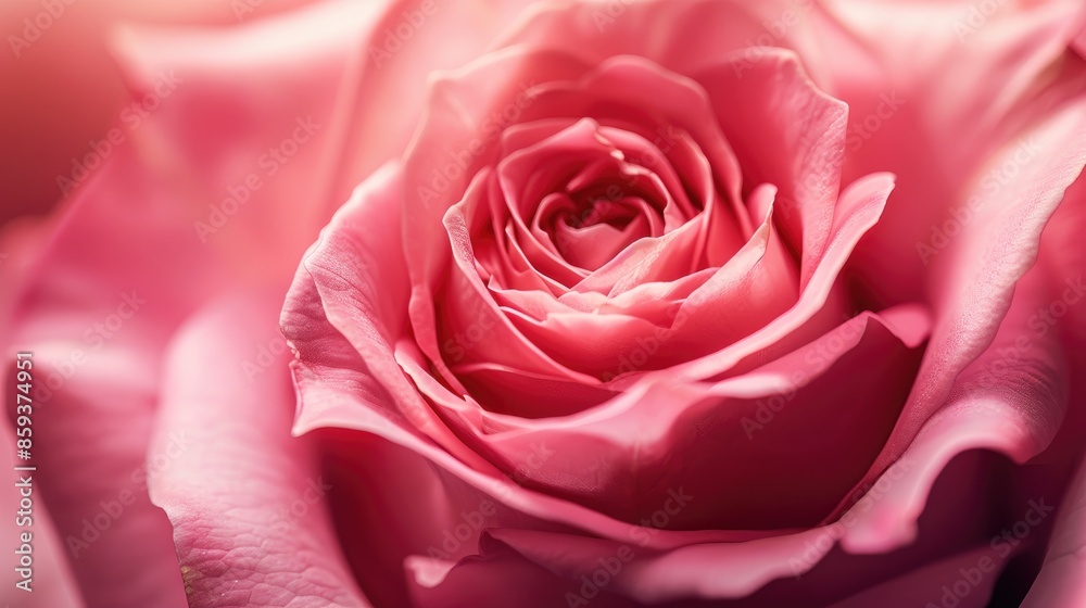 Detailed close up view of pink rose symbolizing love vibrant in color with selective focus vertical orientation Detailed close up view of pink rose symbolizing love vibrant in color with selective focus vertical orientation