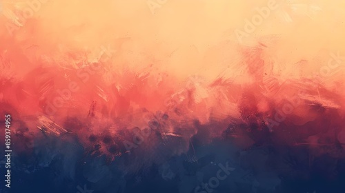 Gradient orange to navy abstract shades banner © Yelena