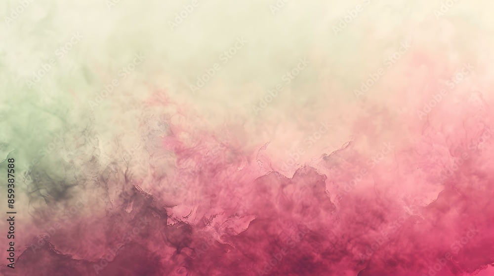Obraz premium Gradient light green to light pink background
