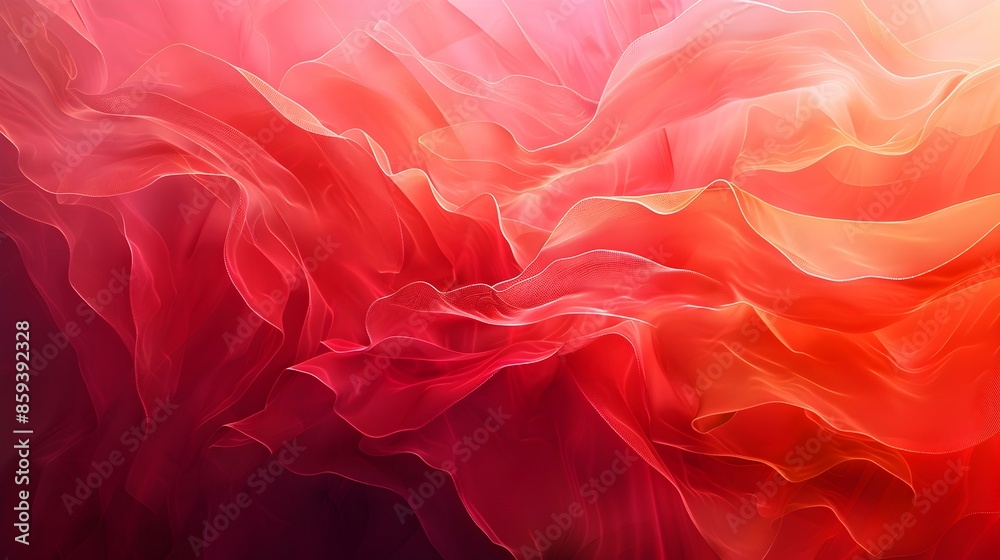 Obraz premium Gradient sea shell to tomato abstract effect