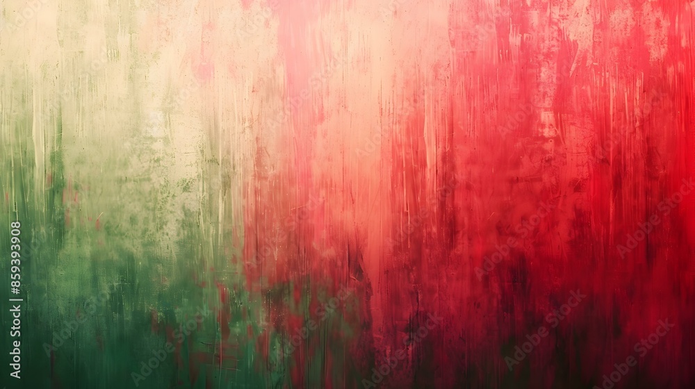 Fototapeta premium Gradient spring green to tomato abstract banner