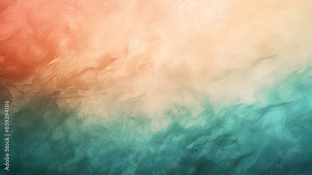 Fototapeta premium Gradient tan to turquoise abstract shades effect
