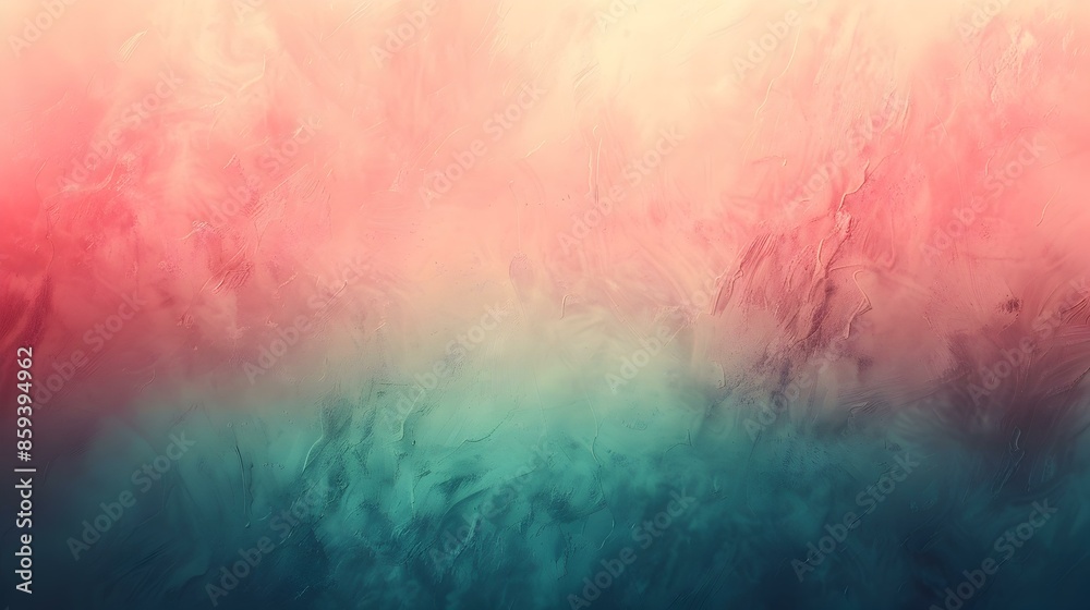 Obraz premium Gradient aqua to dark salmon abstract banner