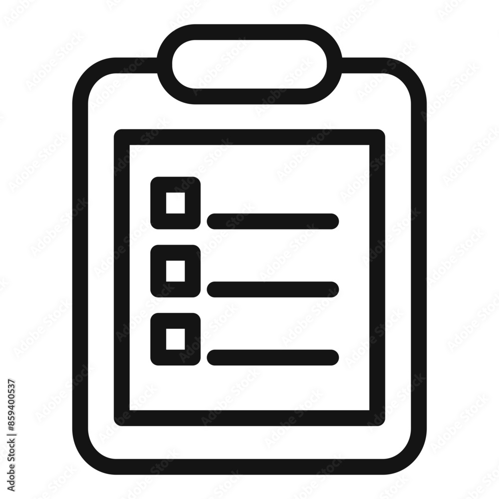 Organized List Icon Ideal for Note-Taking and Information Structuring Organized List Icon Ideal for Note-Taking and Information Structuring