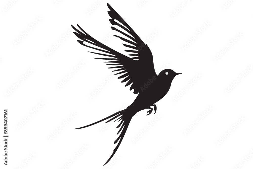 Obraz premium Animal silhouette vector image illustration