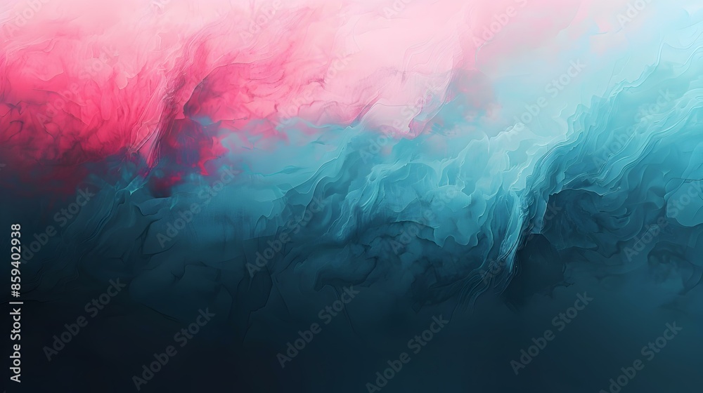 Fototapeta premium Gradient medium turquoise to midnight blue backdrop