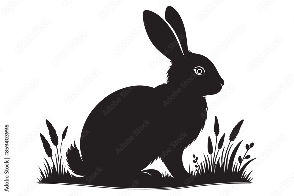 Obraz premium Animal silhouette vector image illustration