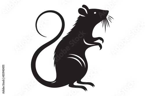 Animal silhouette vector image illustration