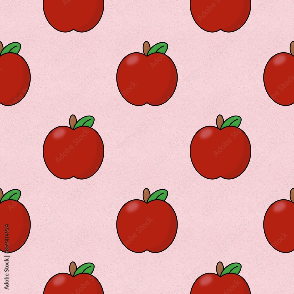 seamless pattern with apple. seamless pattern with apple.