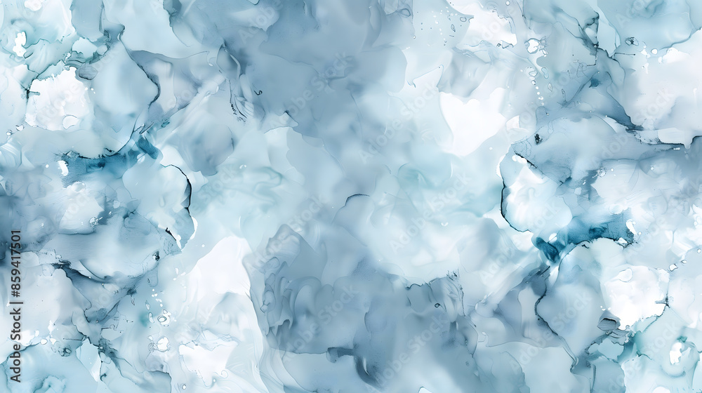 Light Blue and Silver Alcohol Ink Clouds Light Blue and Silver Alcohol Ink Clouds