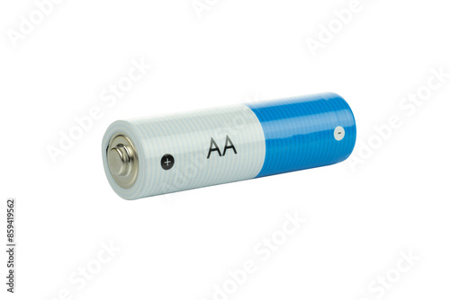 Obraz na płótnie Alkaline batteries AA size isolated on white background with clipping path