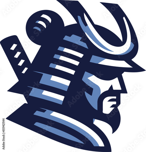 illustration of samurai head. fit for  T-shirt design