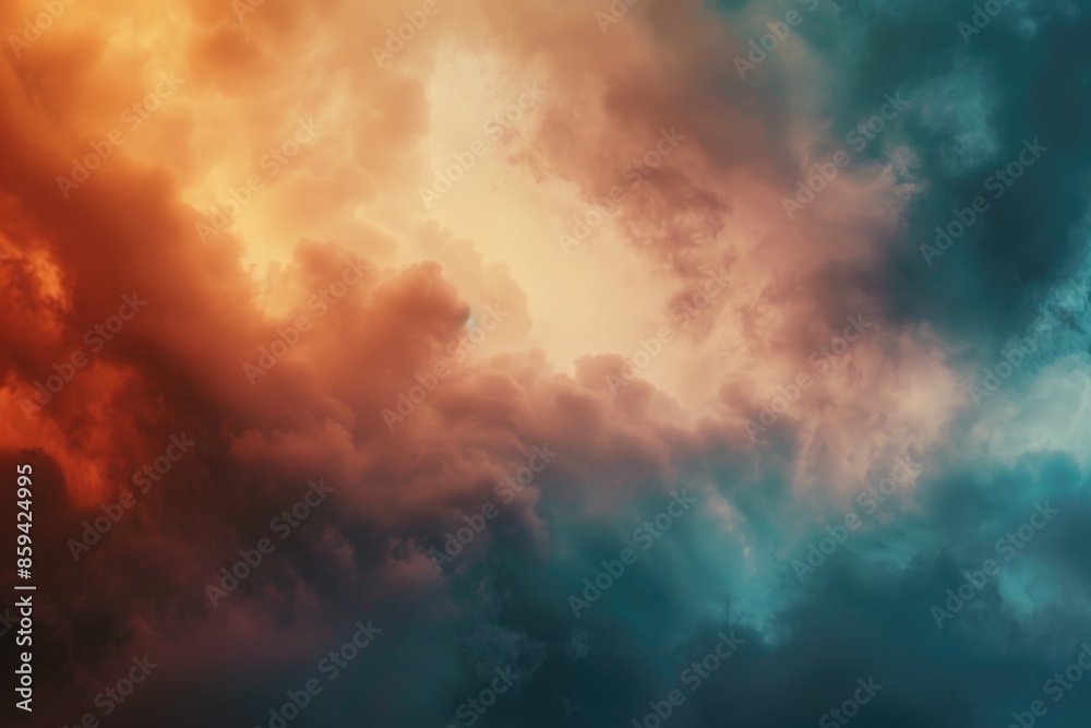 A commercial airliner soaring above the clouds A commercial airliner soaring above the clouds