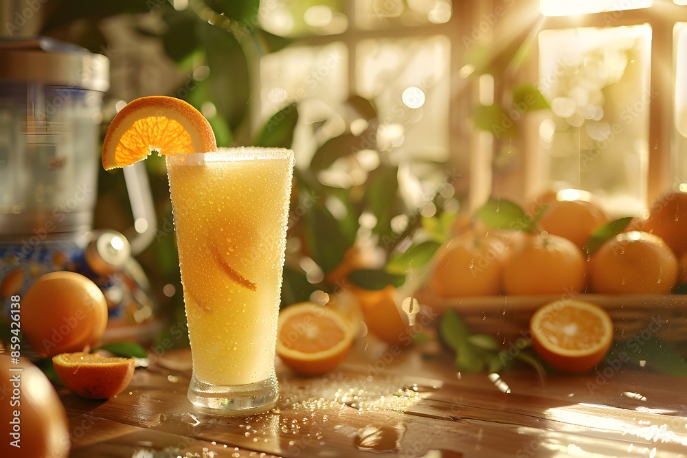 Refreshing Orange Juice on a Sunny Day Refreshing Orange Juice on a Sunny Day